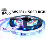 Tira PIXEL LED Digital Flexible 24V 14,4W/mt 60 Led/mt WS2811 5050 IP65 RGB Full Color, rollo 5 mts